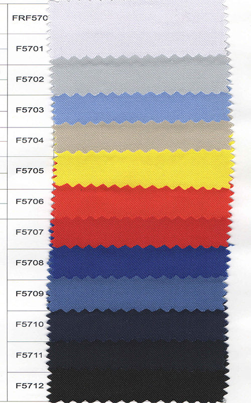 Bảng màu sắc của vải chống tĩnh điện frf570