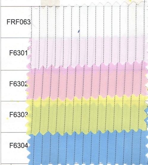 bảng màu sắc của vải phòng sạch chống tĩnh điện FRF063